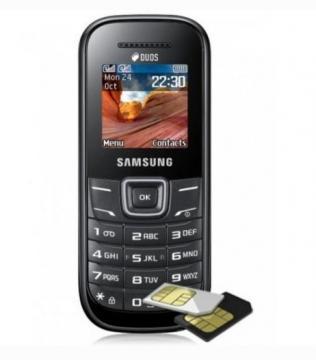 Telefon mobil Samsung Dual SIM E1202 Dark Gray , SAME1202DG - Pret | Preturi Telefon mobil Samsung Dual SIM E1202 Dark Gray , SAME1202DG