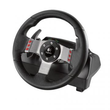 Volan cu Pedale Logitech G27 Racing WheelG27 Racing Wheel PC/PS3, 900&amp;deg; Rotation, Dual-Motor Force Feedback, Metal Gas and Brake Pedals, 6 Speed &amp;amp; Paddle Shifter, 16 Programmable buttons plus D-pad, Leather Grips, USB, 941-000046 - Pret | Preturi Volan cu Pedale Logitech G27 Racing WheelG27 Racing Wheel PC/PS3, 900&amp;deg; Rotation, Dual-Motor Force Feedback, Metal Gas and Brake Pedals, 6 Speed &amp;amp; Paddle Shifter, 16 Programmable buttons plus D-pad, Leather Grips, USB, 941-000046