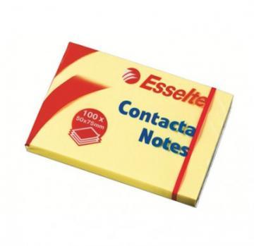 Notes adeziv Contacta 50x75mm 100 file galben - Pret | Preturi Notes adeziv Contacta 50x75mm 100 file galben