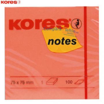 Notite autoadezive Kores neon 75 x 75 mm 100 file - Pret | Preturi Notite autoadezive Kores neon 75 x 75 mm 100 file