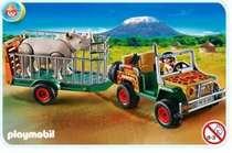 Vehiculul padurarului cu rinocer Playmobil PM4832 - Pret | Preturi Vehiculul padurarului cu rinocer Playmobil PM4832