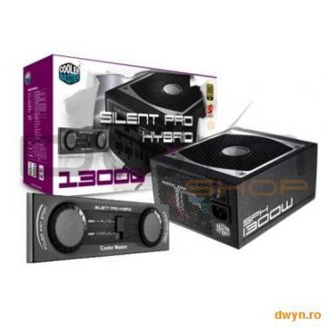 COOLER MASTER Silent Pro Hybrid, 1300W, modular PSU, 80+ GOLD Certified - Pret | Preturi COOLER MASTER Silent Pro Hybrid, 1300W, modular PSU, 80+ GOLD Certified