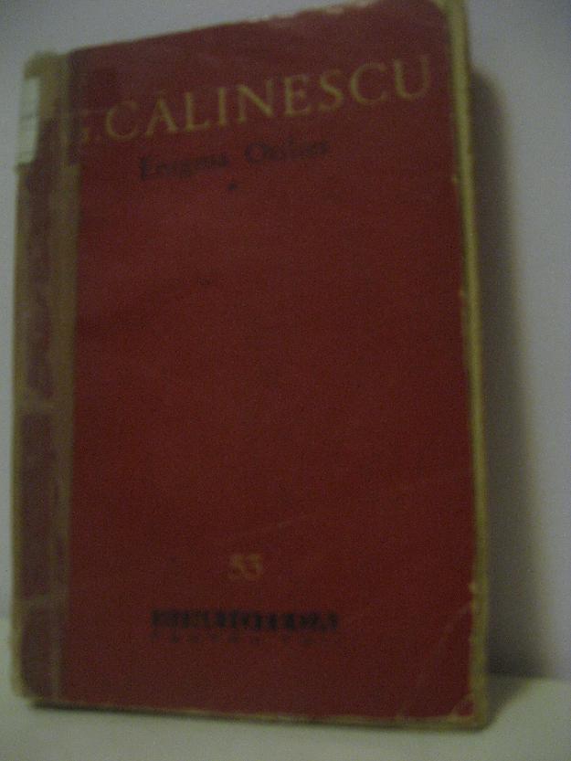 Enigma Otiliei, de George Calinescu, roman, 2 volume - Pret | Preturi Enigma Otiliei, de George Calinescu, roman, 2 volume
