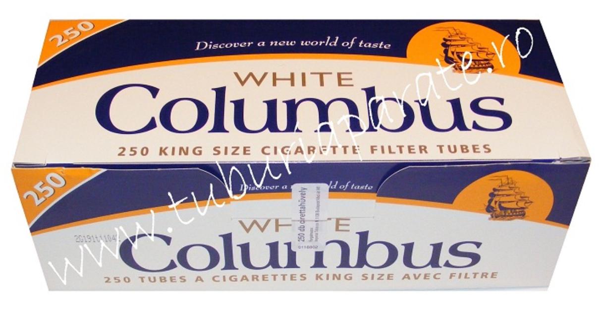 Tuburi Tigari pt.Tutun Columbus White 250 Buc. - Pret | Preturi Tuburi Tigari pt.Tutun Columbus White 250 Buc.