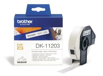 Banda de etichete 17x87mm Brother DK11203 - Pret | Preturi Banda de etichete 17x87mm Brother DK11203
