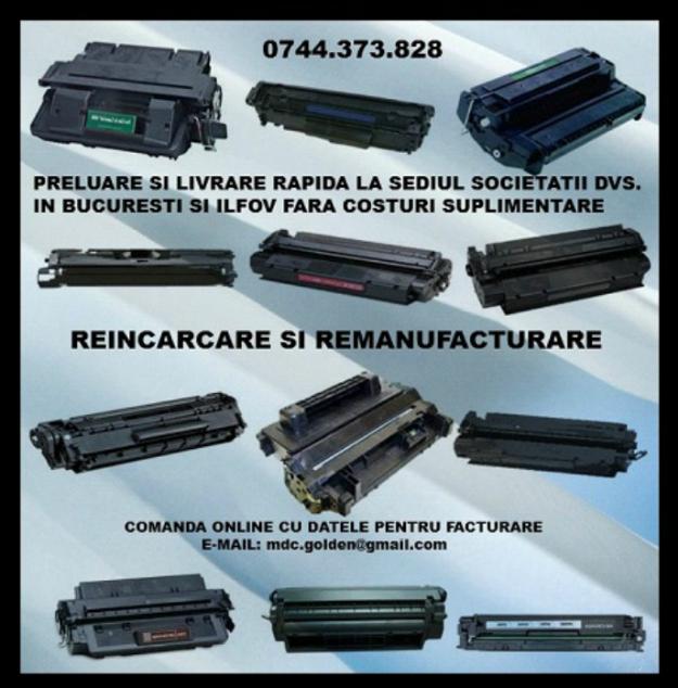 Reincarcarm orice brand de cartuse toner si cerneala pentru imprimante, multifunctionale s - Pret | Preturi Reincarcarm orice brand de cartuse toner si cerneala pentru imprimante, multifunctionale s