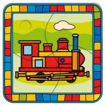 Puzzle lemn Locomotiva - Pret | Preturi Puzzle lemn Locomotiva