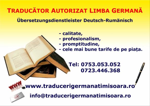 Traduceri germana romana timisoara - Pret | Preturi Traduceri germana romana timisoara