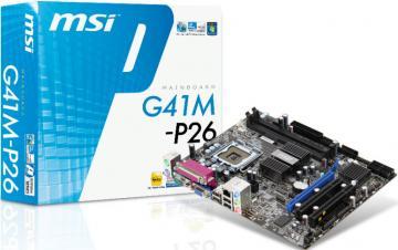 Placa de baza MSI G41M-P26 socket LGA775 - Pret | Preturi Placa de baza MSI G41M-P26 socket LGA775