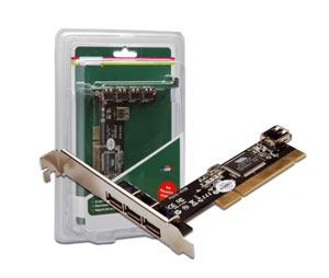 Placa PCI la 4 porturi USB 2.0, DS-33221 - Pret | Preturi Placa PCI la 4 porturi USB 2.0, DS-33221