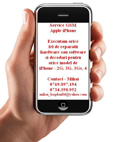 REPARATII iPhone 3G S,3G,4 HARD / SOFT 0769.89.71.94 SERVICE iPhone 3GS 3G 2G Bucuresti DE - Pret | Preturi REPARATII iPhone 3G S,3G,4 HARD / SOFT 0769.89.71.94 SERVICE iPhone 3GS 3G 2G Bucuresti DE