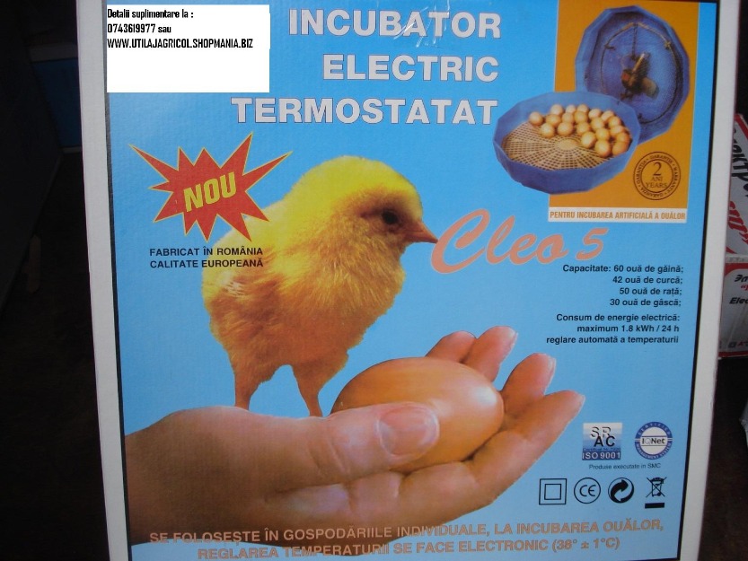 Incubator de oua cleo - Pret | Preturi Incubator de oua cleo
