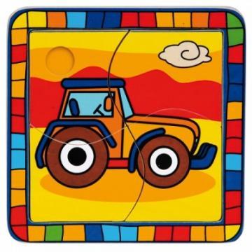 Puzzle lemn Tractor - Pret | Preturi Puzzle lemn Tractor