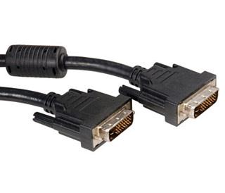 Cablu DVI Roline dual link T-T ecranat, 10m - Pret | Preturi Cablu DVI Roline dual link T-T ecranat, 10m