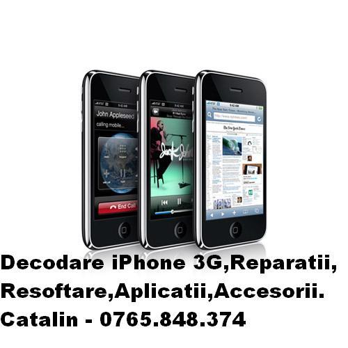 Service Reparatii Decodare Resoftare iPhone 3G 3GS Apple iPhone 3G 3GS - Pret | Preturi Service Reparatii Decodare Resoftare iPhone 3G 3GS Apple iPhone 3G 3GS