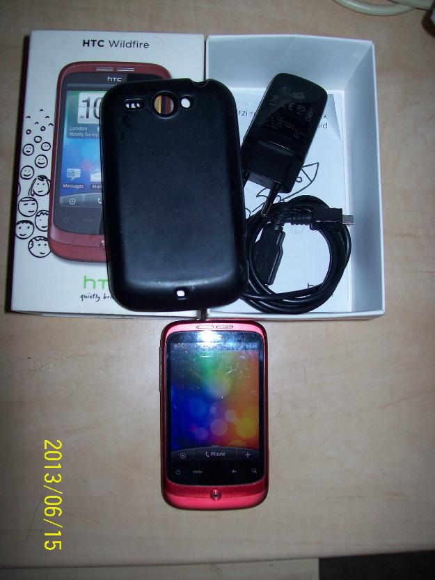 Vand HTC Wildfire red impecabil - Pret | Preturi Vand HTC Wildfire red impecabil