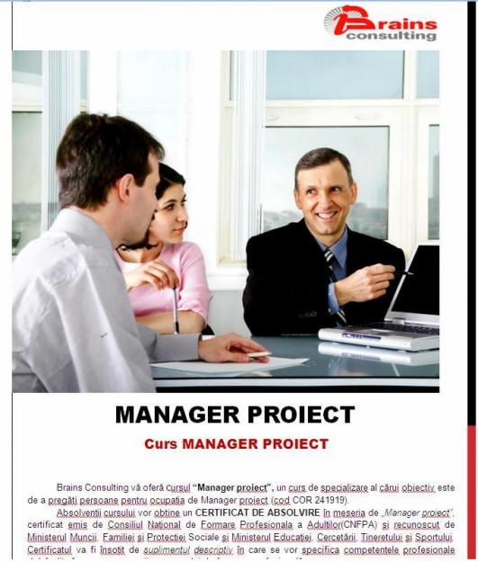 Curs Manager Proiect, 6-17 februarie 2012, Timisoara - Pret | Preturi Curs Manager Proiect, 6-17 februarie 2012, Timisoara