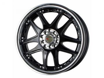 Drag Wheels DR14 Gloss Black Chrome Stainless Lip Janta - Pret | Preturi Drag Wheels DR14 Gloss Black Chrome Stainless Lip Janta