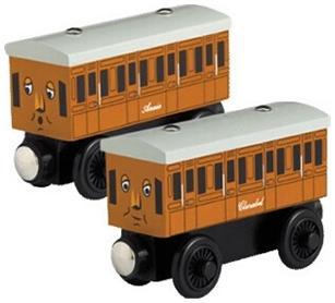 Vagoanele Annie si Clarabel - Thomas Wooden Railway - Pret | Preturi Vagoanele Annie si Clarabel - Thomas Wooden Railway