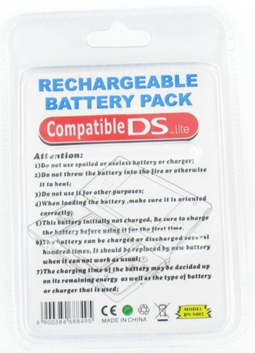 Nintendo DS Lite Battery Pack 2000mAh 00488 - Pret | Preturi Nintendo DS Lite Battery Pack 2000mAh 00488