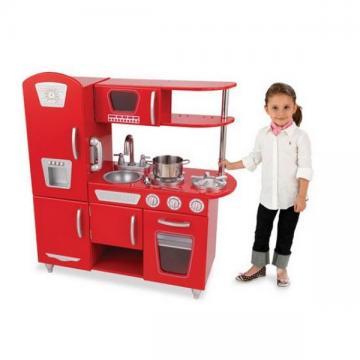 Bucatarie fetite Vintage Red Kidkraft - Pret | Preturi Bucatarie fetite Vintage Red Kidkraft