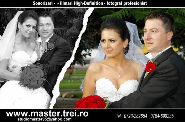 SERVICII COMPLETE FOTO-VIDEO-DJ NUNTA NUNTI BUZAU & FILMARI FOTOGRAFII SONORIZARI BUZAU - Pret | Preturi SERVICII COMPLETE FOTO-VIDEO-DJ NUNTA NUNTI BUZAU & FILMARI FOTOGRAFII SONORIZARI BUZAU