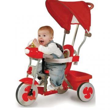 Biemme - Tricicleta Baby Red cu Parasolar - Pret | Preturi Biemme - Tricicleta Baby Red cu Parasolar