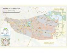 Harta Bucuresti Sector 3 (hartie laminata) 136.3x90 - Pret | Preturi Harta Bucuresti Sector 3 (hartie laminata) 136.3x90