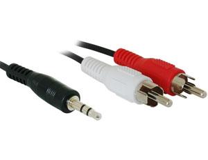 Cablu audio Delock jack 3.5 la 2 X RCA 1.5M, 84000 - Pret | Preturi Cablu audio Delock jack 3.5 la 2 X RCA 1.5M, 84000