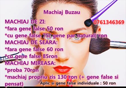 Make-up Buzau si aplicare gene false individuale - Pret | Preturi Make-up Buzau si aplicare gene false individuale