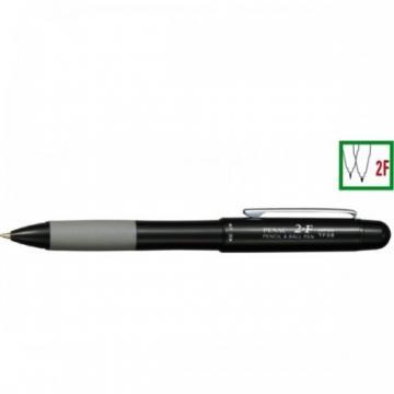 Pix / creion mecanic 0.5mm, cu rubber grip, PENAC 2-F - corp negru - Pret | Preturi Pix / creion mecanic 0.5mm, cu rubber grip, PENAC 2-F - corp negru