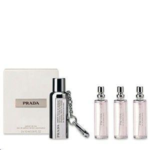 Prada Amber Tendre, 3x10 ml, EDP Parfum de buzunar &amp; rezerva - Pret | Preturi Prada Amber Tendre, 3x10 ml, EDP Parfum de buzunar &amp; rezerva