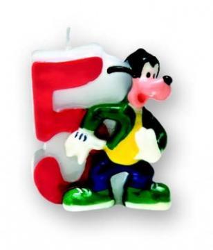 Mickey Mouse - Accesorii Party - Lumanare Cifra 5 - Pret | Preturi Mickey Mouse - Accesorii Party - Lumanare Cifra 5