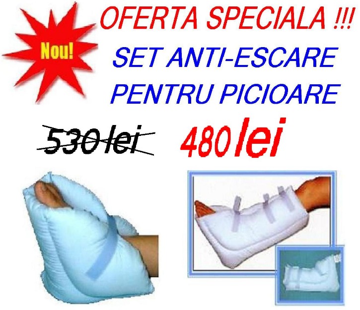 Oferta speciala !!! Set anti-escare pentru picioare - Pret | Preturi Oferta speciala !!! Set anti-escare pentru picioare