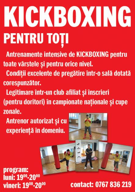 kickboxing-k1 antrenamente intensive pentru toti - Pret | Preturi kickboxing-k1 antrenamente intensive pentru toti