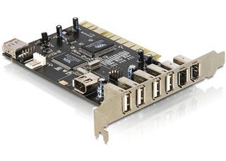 Placa PCI Delock USB 2.0 + Firewire 400, 89155 - Pret | Preturi Placa PCI Delock USB 2.0 + Firewire 400, 89155