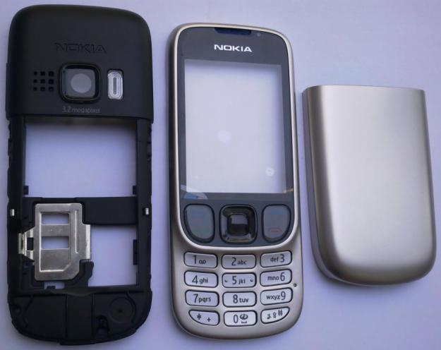Carcasa Nokia 6303 Silver ( Argintie ) ORIGINALA COMPLETA - Pret | Preturi Carcasa Nokia 6303 Silver ( Argintie ) ORIGINALA COMPLETA