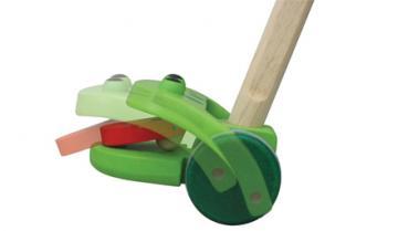 Plan Toys Preschool jucarii lemn Broscuta de impins - Pret | Preturi Plan Toys Preschool jucarii lemn Broscuta de impins