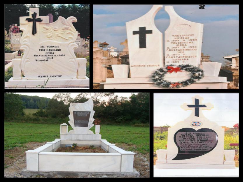 Monumente funerare (cruci) din marmura, mozaic, granit si reconditionari - Pret | Preturi Monumente funerare (cruci) din marmura, mozaic, granit si reconditionari