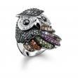 Inel argint Lucky Owl cu cristale Swarovski - Pret | Preturi Inel argint Lucky Owl cu cristale Swarovski