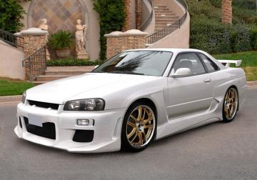 Nissan Skyline R34 GTT Spoiler Fata J-Style - Pret | Preturi Nissan Skyline R34 GTT Spoiler Fata J-Style