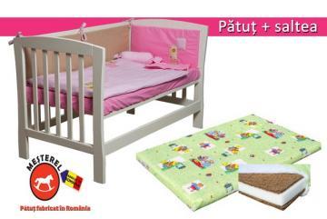 Patut Co-Sleeper Mos Ene + Saltea - Pret | Preturi Patut Co-Sleeper Mos Ene + Saltea