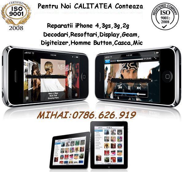 Rreparatii touchscreen iphone 4 original,decodare xsim gevei turbosim MIHAI- 0786626919 - Pret | Preturi Rreparatii touchscreen iphone 4 original,decodare xsim gevei turbosim MIHAI- 0786626919