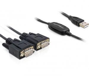 Adaptor USB la 2 x Serial RS232 FTDI, Delock 61886 - Pret | Preturi Adaptor USB la 2 x Serial RS232 FTDI, Delock 61886