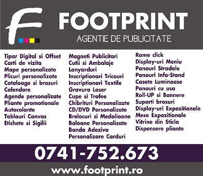 Tipar digital si Offset FootPrint SRL 0741-752673 - Pret | Preturi Tipar digital si Offset FootPrint SRL 0741-752673