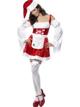 Costum Craciun adulti "Fever Christmas Maid" - Pret | Preturi Costum Craciun adulti "Fever Christmas Maid"