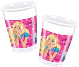 10 Pahare plastic 200ml BARBIE DOLLICIOUS - Pret | Preturi 10 Pahare plastic 200ml BARBIE DOLLICIOUS