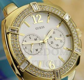 Ceas Guess Tango Turquoise Gold Swarovski - Pret | Preturi Ceas Guess Tango Turquoise Gold Swarovski