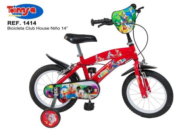 Bicicleta 14 Mickey Mouse Club House, baieti - Pret | Preturi Bicicleta 14 Mickey Mouse Club House, baieti