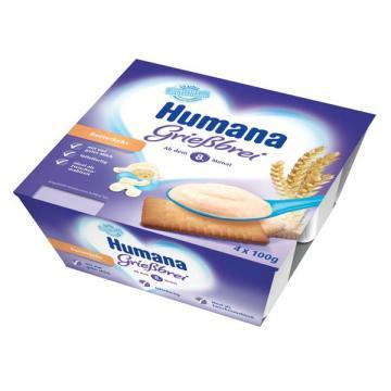 Humana Gris cu Biscuiti (de la 8 luni) 4buc *100gr - Pret | Preturi Humana Gris cu Biscuiti (de la 8 luni) 4buc *100gr